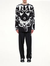 Allover Yaksha LS T-Shirt in Black