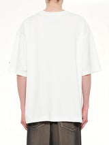 Cat Printed T-Shirt in White