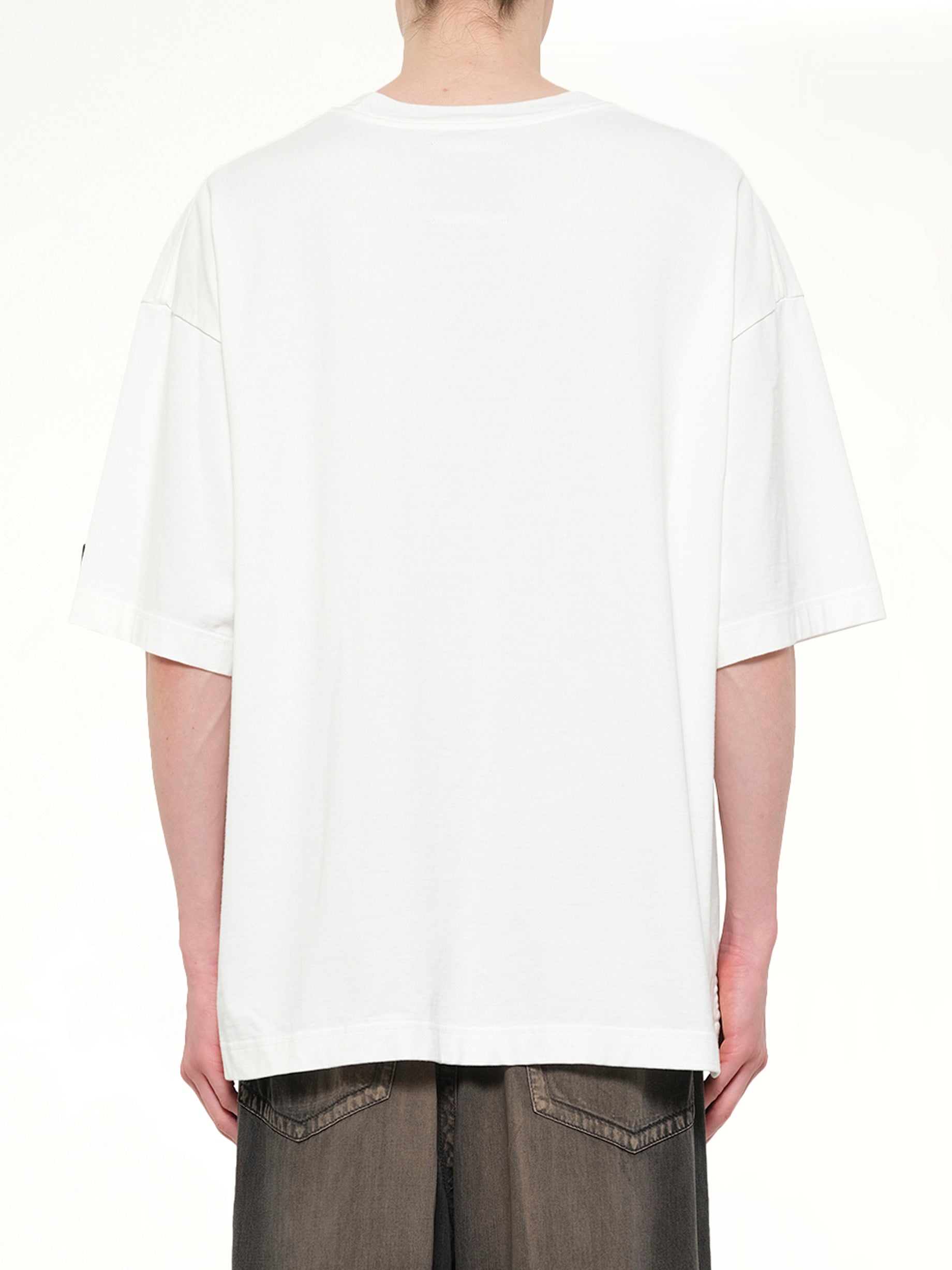 Cat Printed T-Shirt in White