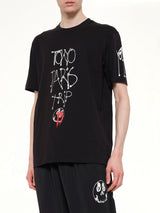 City Graphic T-Shirt in Black/Red