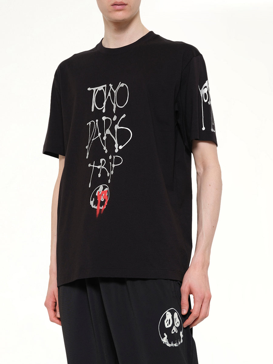 City Graphic T-Shirt in Black/Red