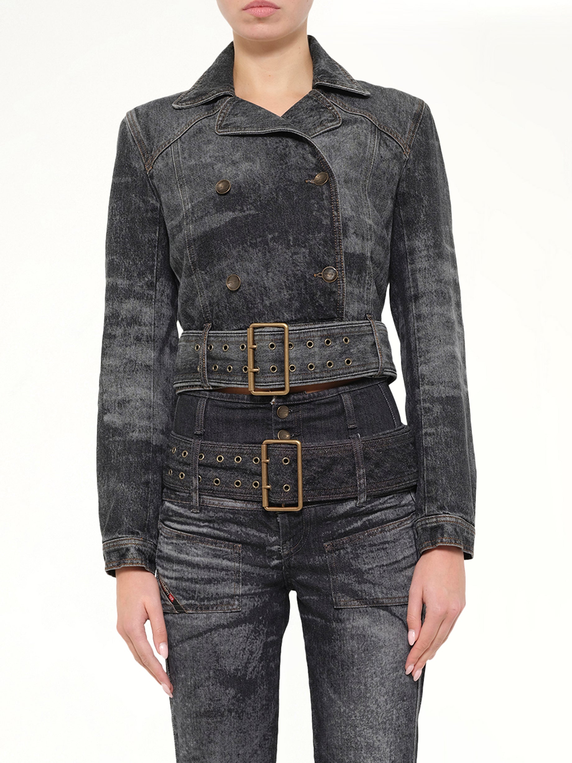 DE-LEGEND-S Denim Jacket in Washed Black