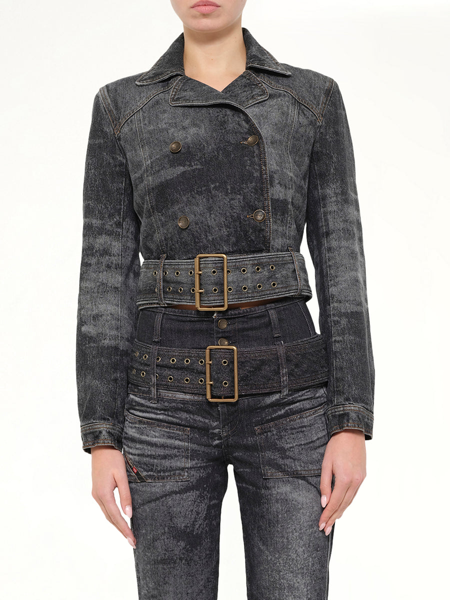 DE-LEGEND-S Denim Jacket in Washed Black
