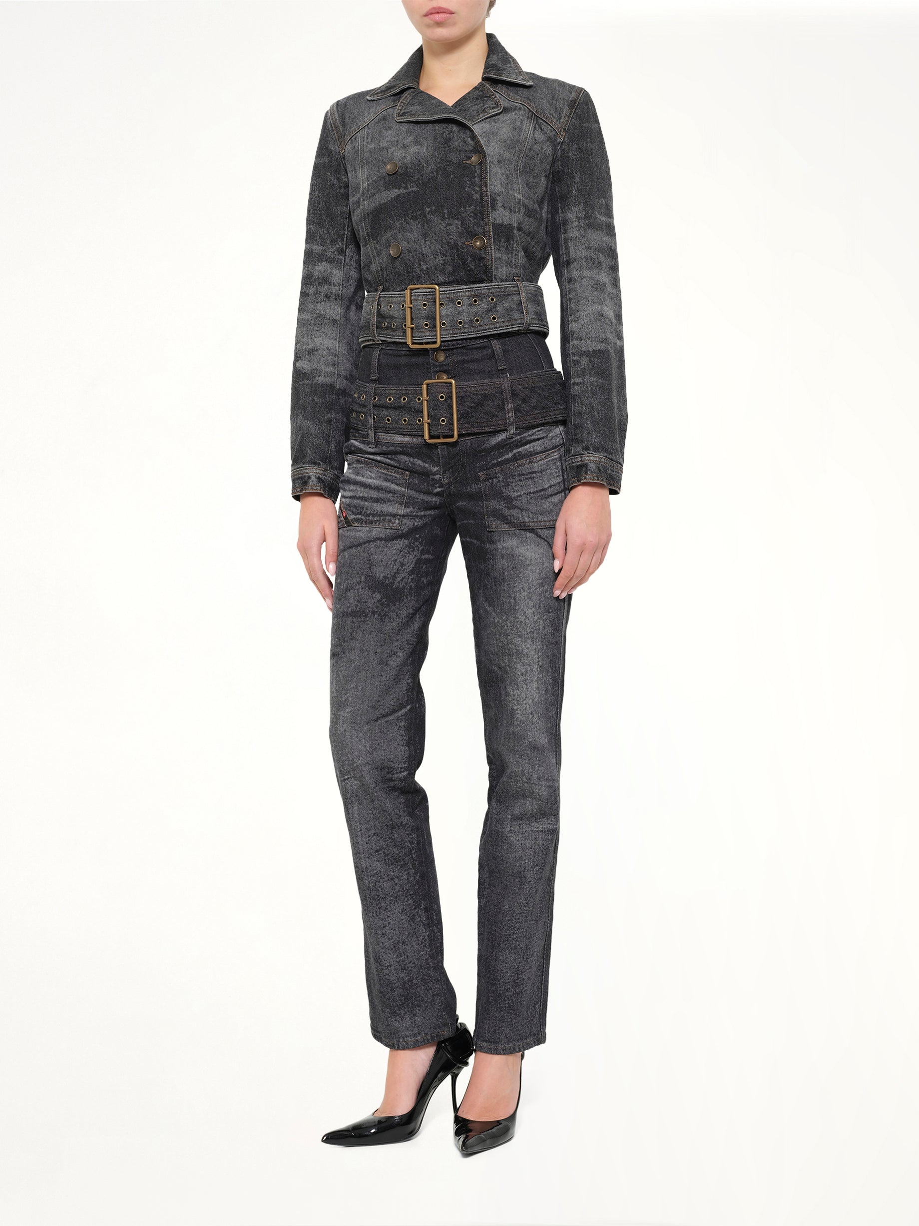 DE-LEGEND-S Denim Jacket in Washed Black