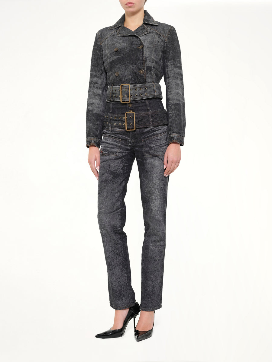 DE-LEGEND-S Denim Jacket in Washed Black