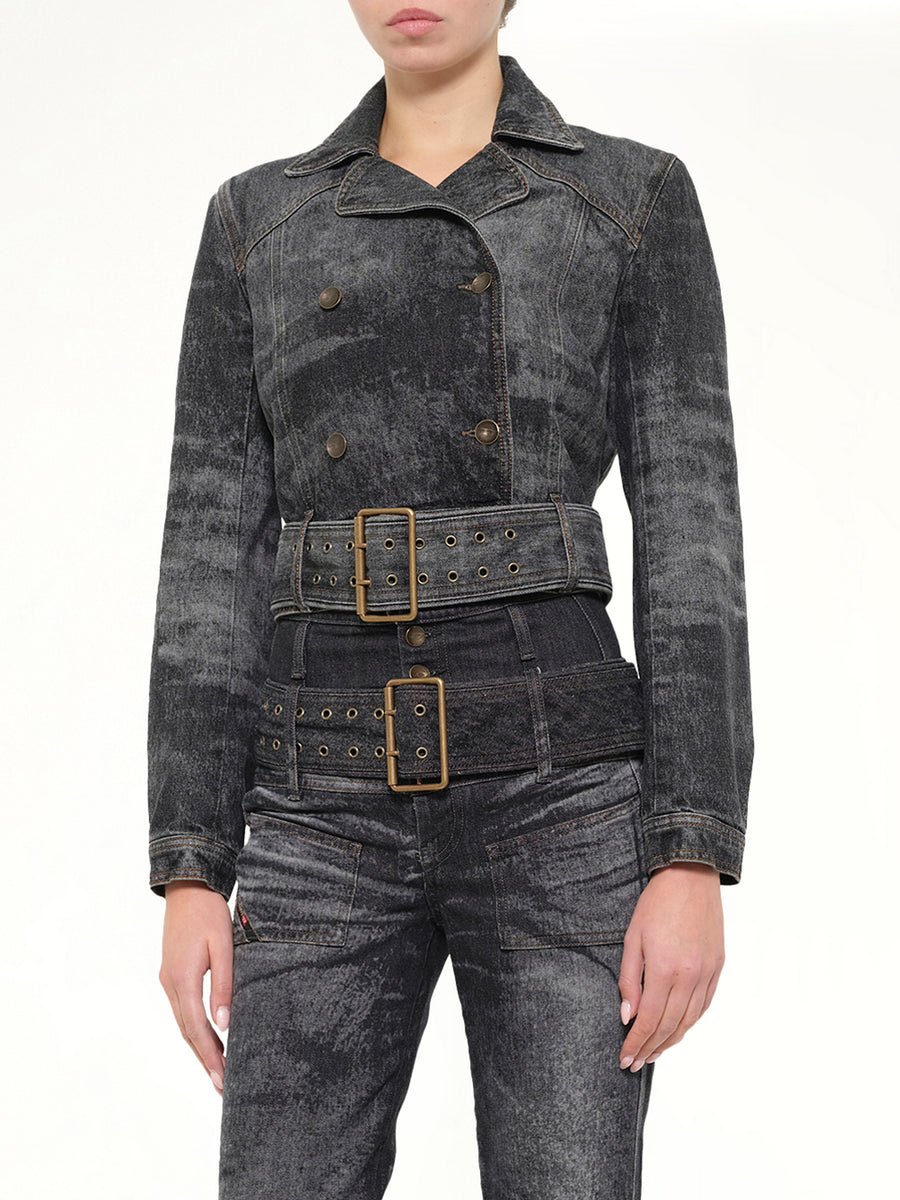 DE-LEGEND-S Denim Jacket in Washed Black
