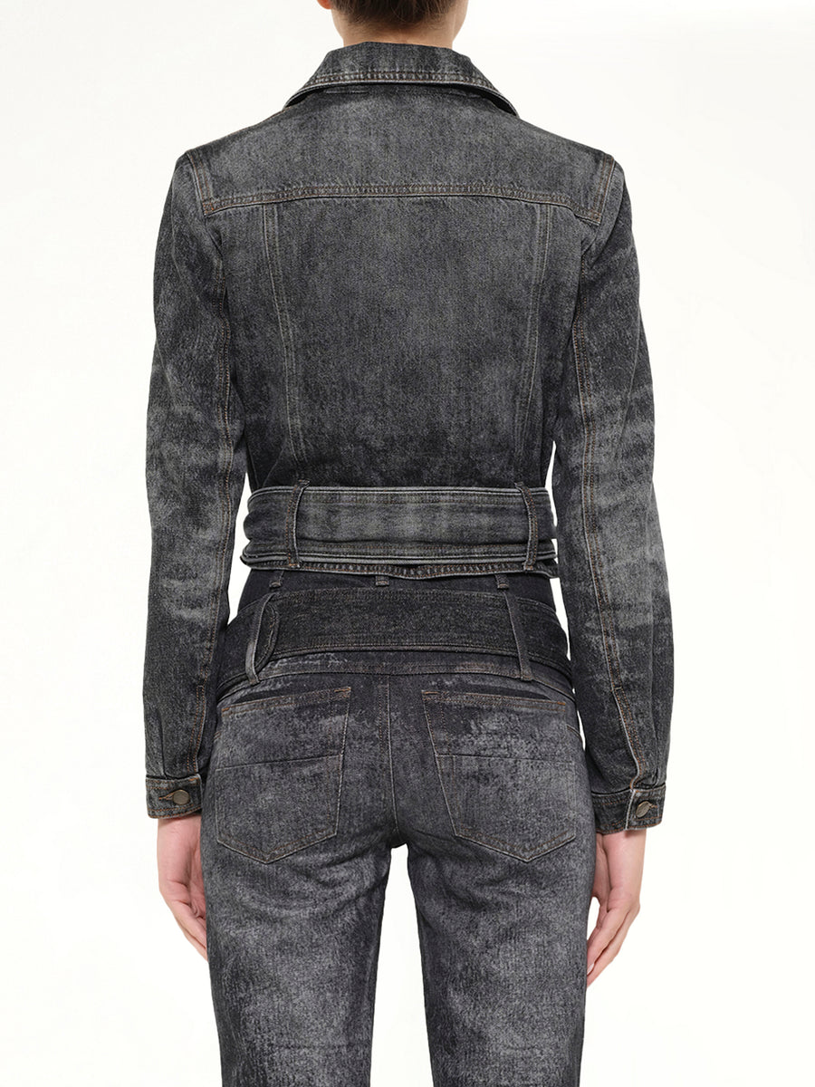 DE-LEGEND-S Denim Jacket in Washed Black