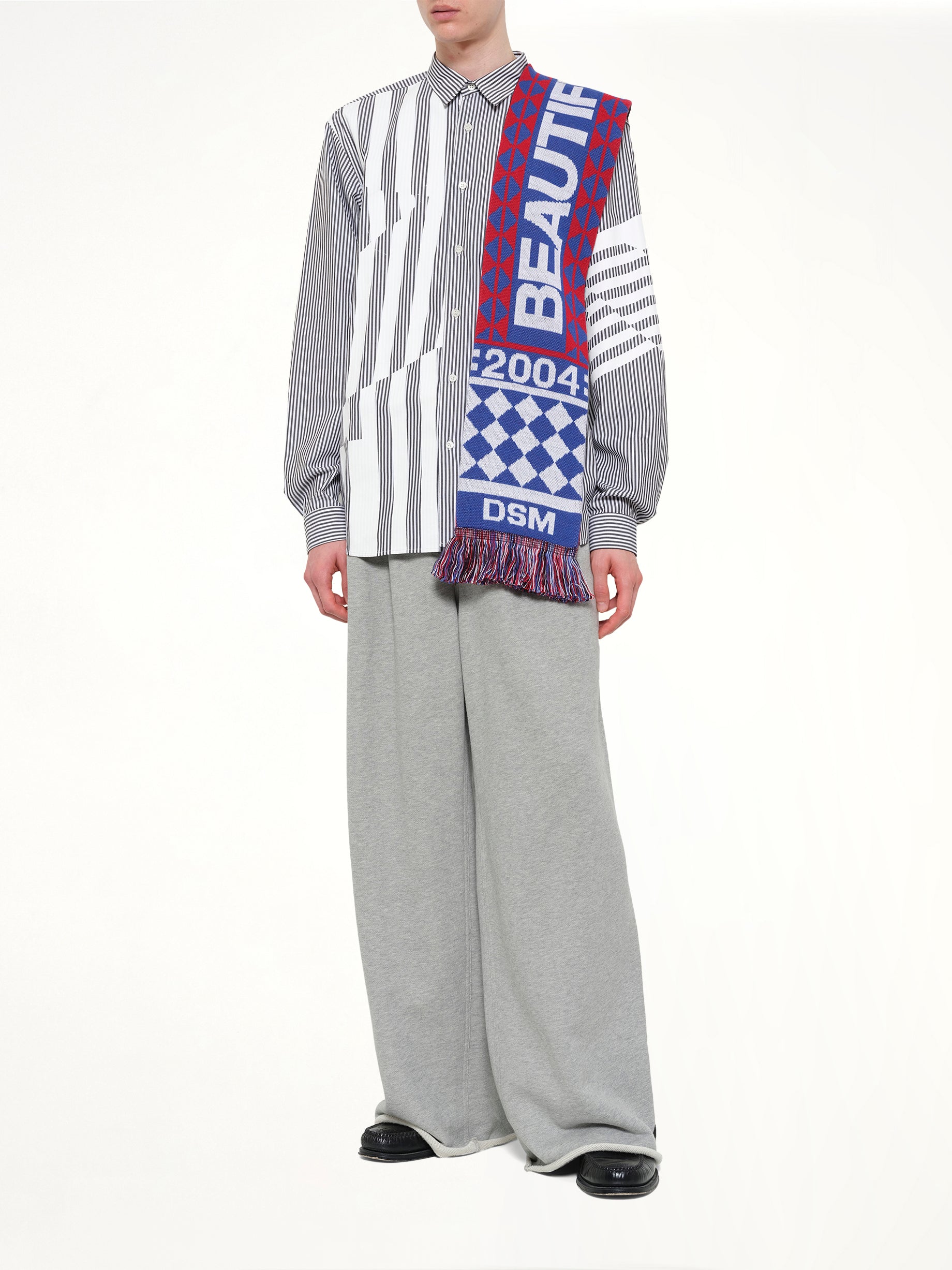 DSM Beautiful Chaos Football Knit Scarf in Multiolour