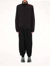 Gradient 3 Stripes Track Top in Black/Red