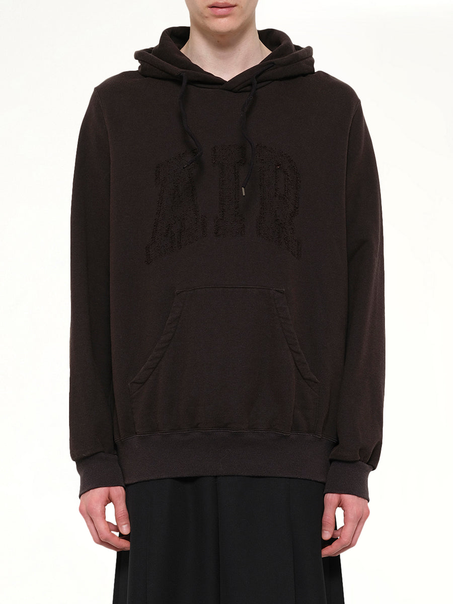 Threadless Air Embroidery Hoodie in Black