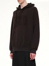 Threadless Air Embroidery Hoodie in Black