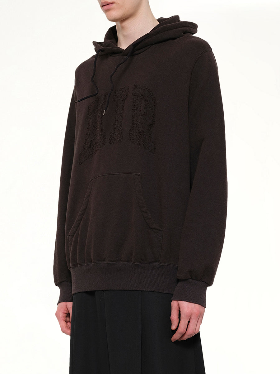 Threadless Air Embroidery Hoodie in Black