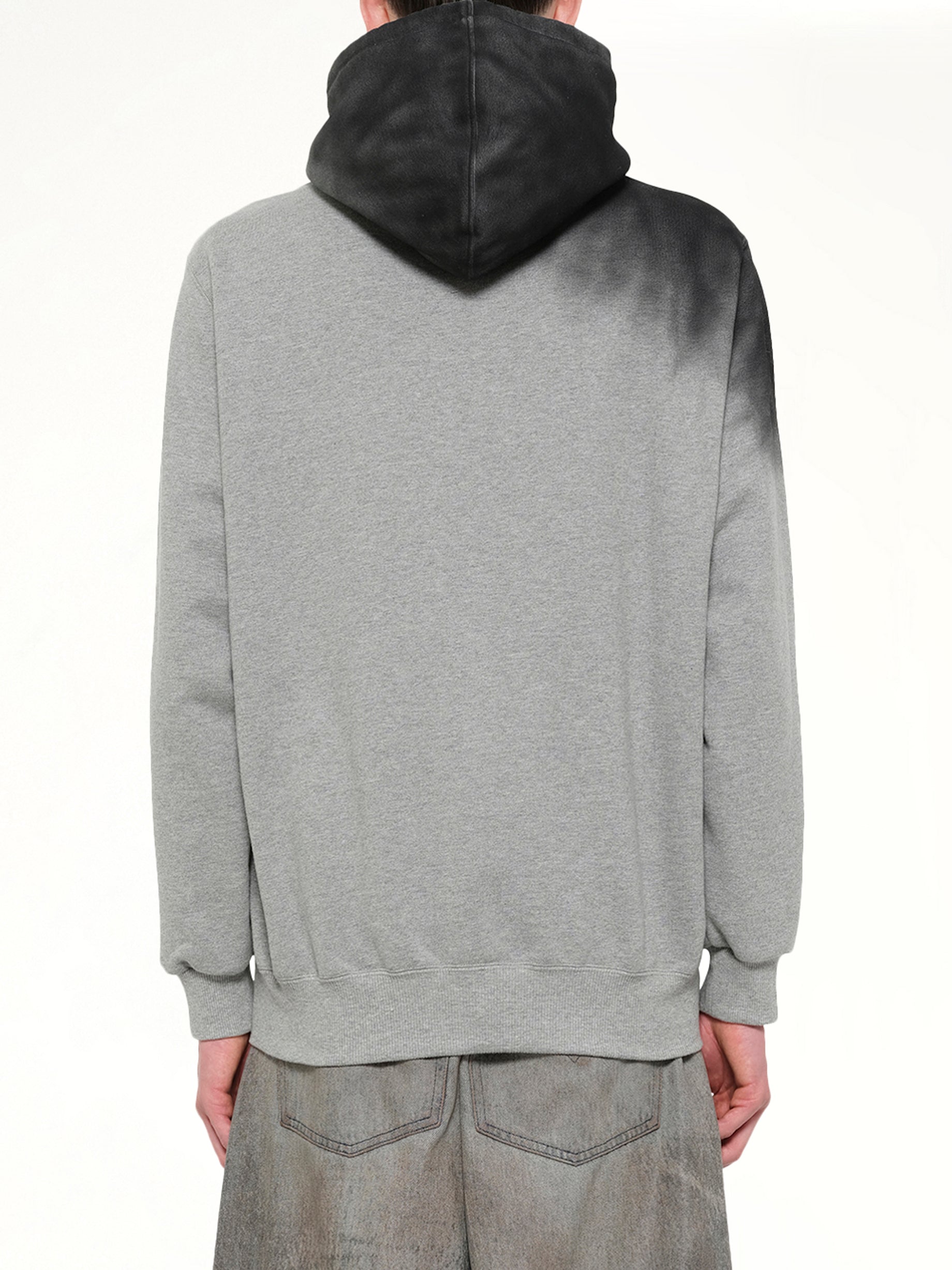 Exhaust Stained Hoodie in Grey