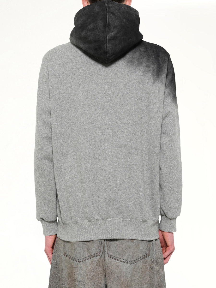Exhaust Stained Hoodie in Grey