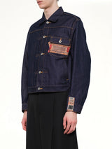 Air Yarn Raw Denim Jacket in Indigo
