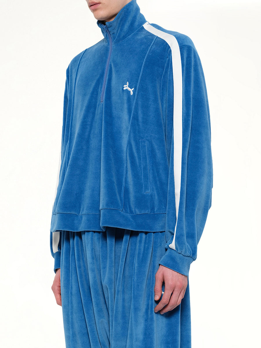 Bubblegum Inflated Track Jacket in Blue