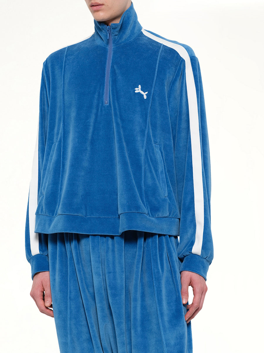 Bubblegum Inflated Track Jacket in Blue
