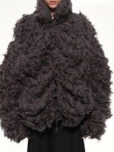 Smoke Fur Jacket in Black