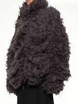Smoke Fur Jacket in Black