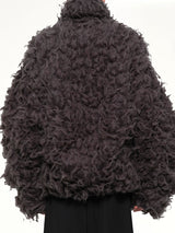 Smoke Fur Jacket in Black