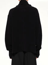 Gas Mask Turtleneck Knit in Black