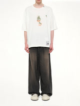 Leon Printed T-Shirt in White