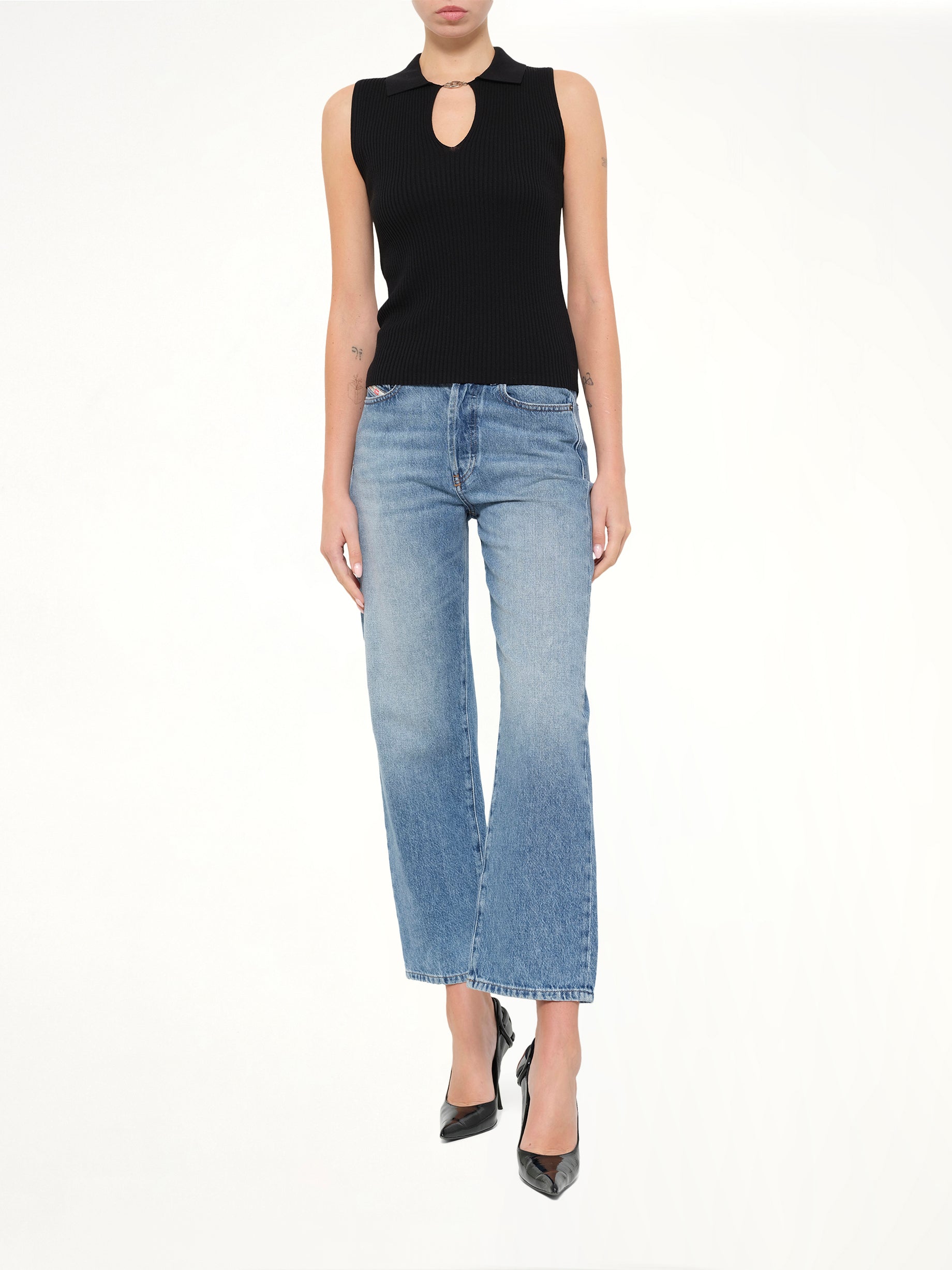 M-LILITA Knitwear Top in Black