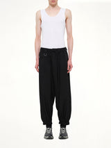 Y-3 Nylon Cuffed Pants in Black