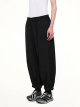 Y-3 Nylon Cuffed Pants in Black
