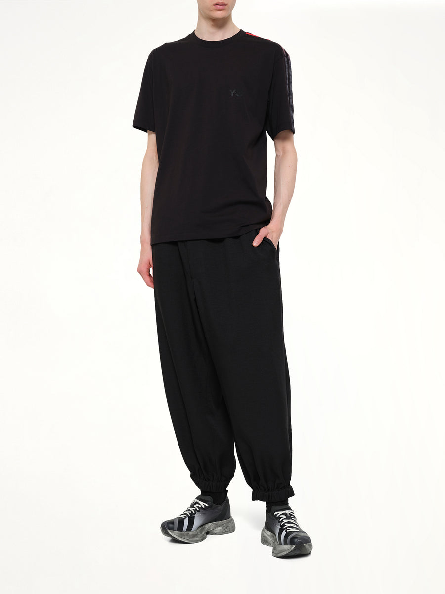 Y-3 Nylon Cuffed Pants in Black