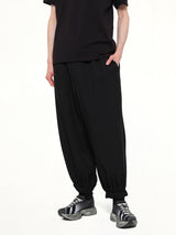 Y-3 Nylon Cuffed Pants in Black