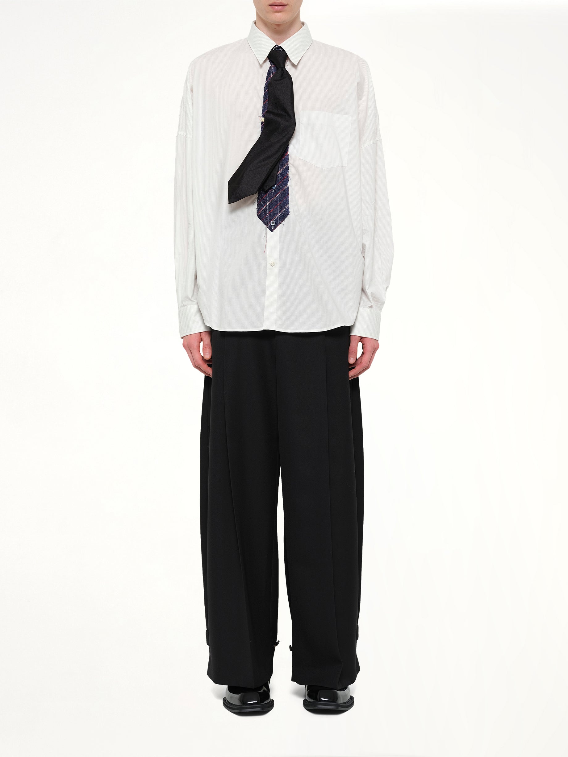 Shape Memory Shijira Tie in Black