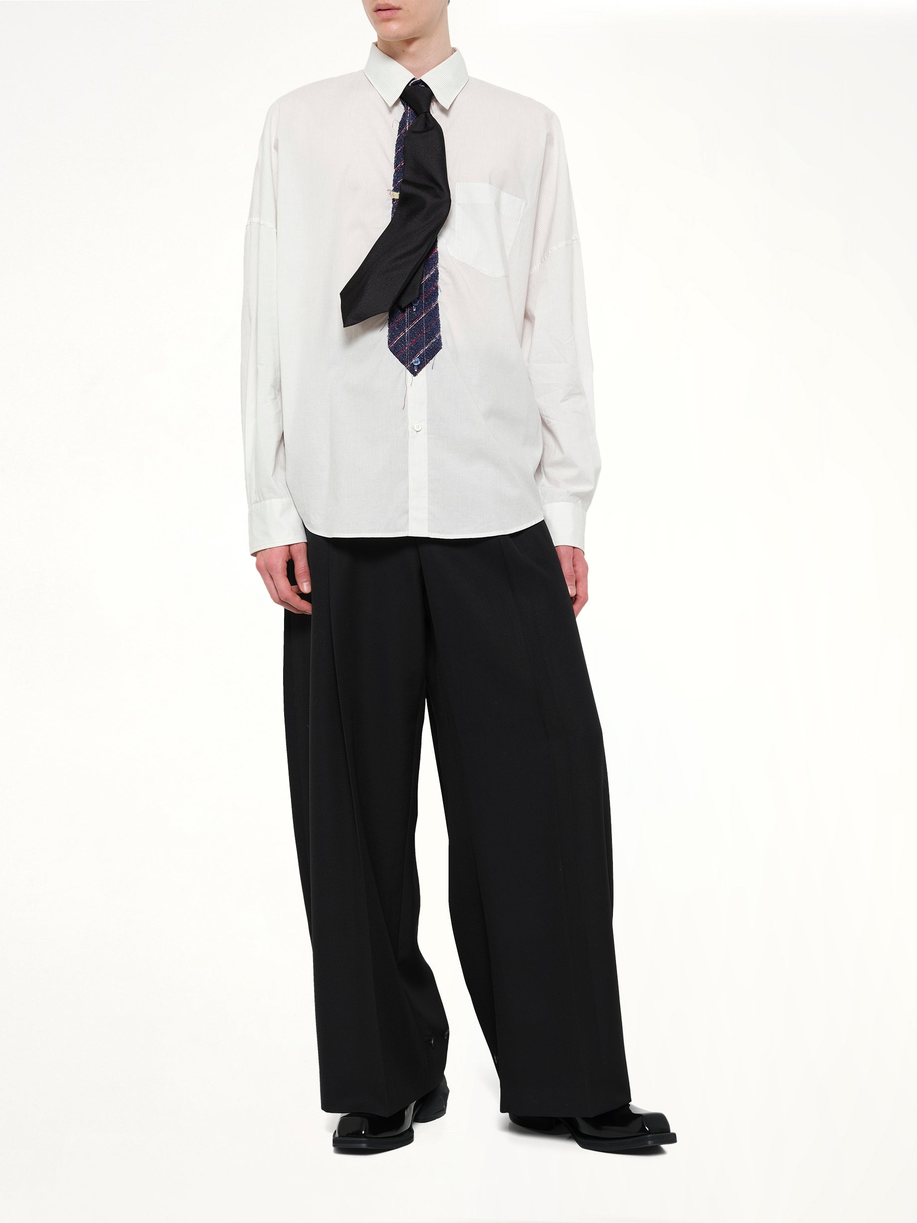 Shape Memory Shijira Tie in Black
