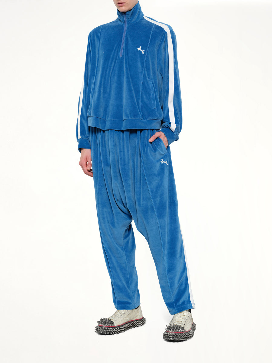 Bubblegum Inflated Track Pants in Blue
