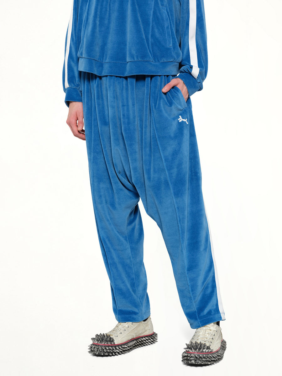 Bubblegum Inflated Track Pants in Blue