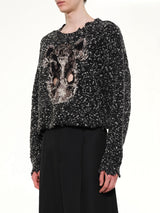 Acting Gas Mask Knit Pullover in Charcoal