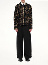 Dust Flocky Pajama Shirt in Black