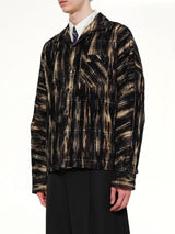 Dust Flocky Pajama Shirt in Black