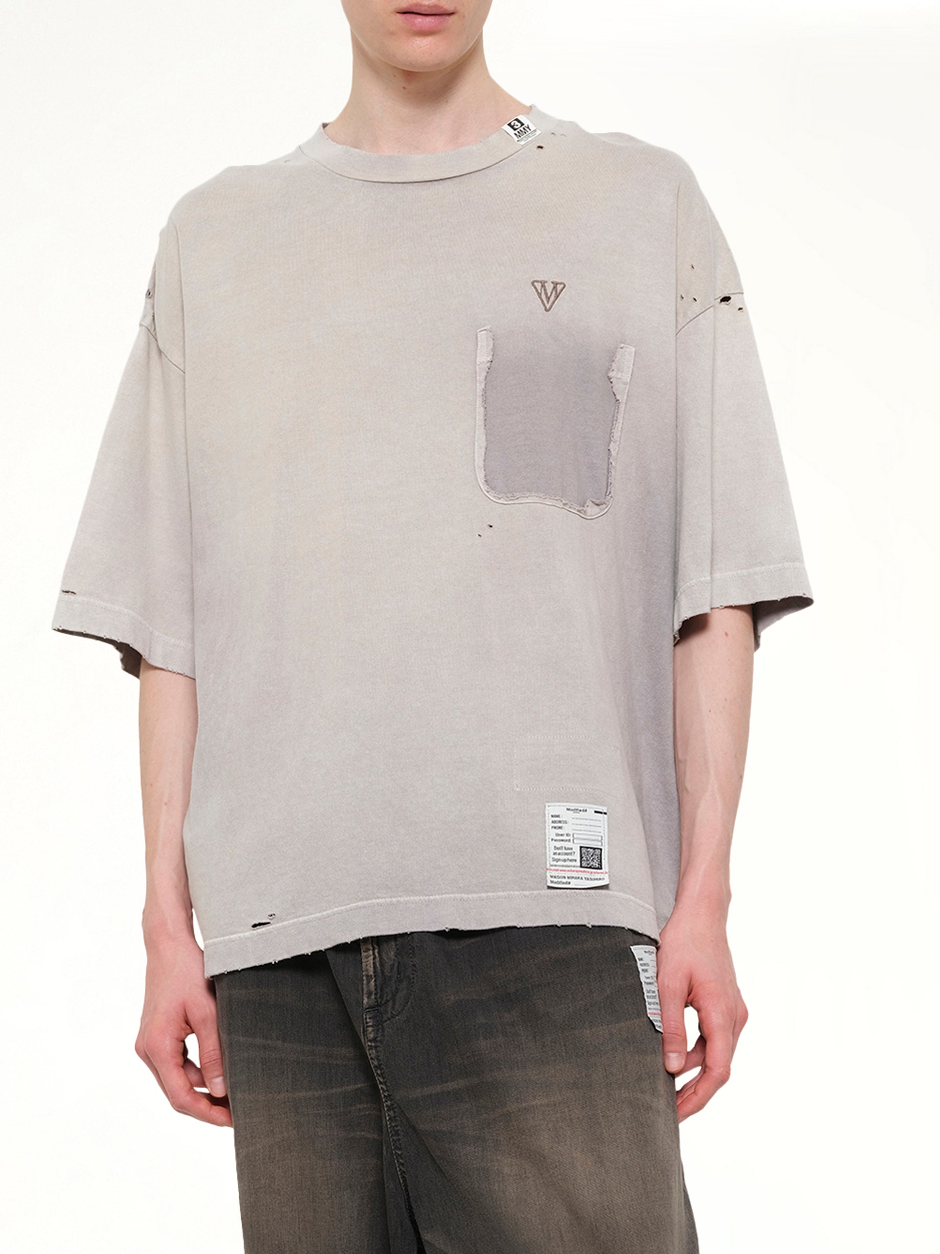 Sun Faded T-Shirt in Beige