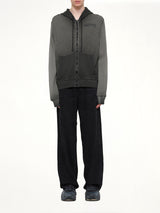 S-WAFY-HOOD-ZIP Hoodie in Washed Black