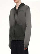 S-WAFY-HOOD-ZIP Hoodie in Washed Black