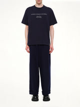 Side Zipper T-Shirt in Black