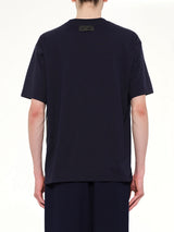 Side Zipper T-Shirt in Black