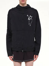 Skull Motif Run Jacket in Black