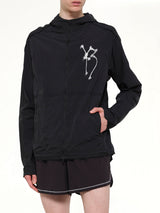 Skull Motif Run Jacket in Black
