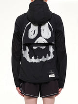 Skull Motif Run Jacket in Black