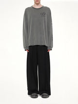 Co2 Air Yarn Long Sleeve T-Shirt in Charcoal