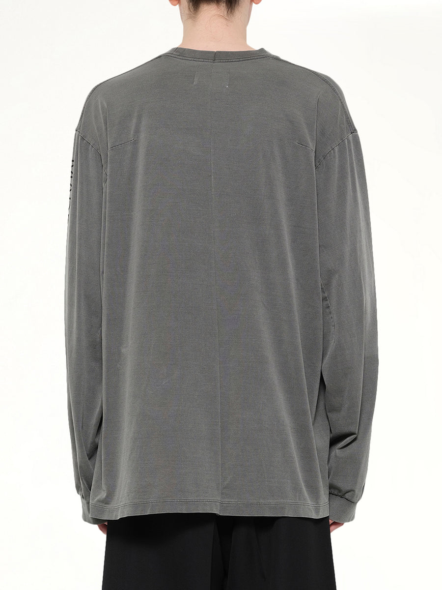 Co2 Air Yarn Long Sleeve T-Shirt in Charcoal