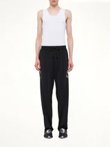 Skull Graphic 3 Stripe Pants in Black