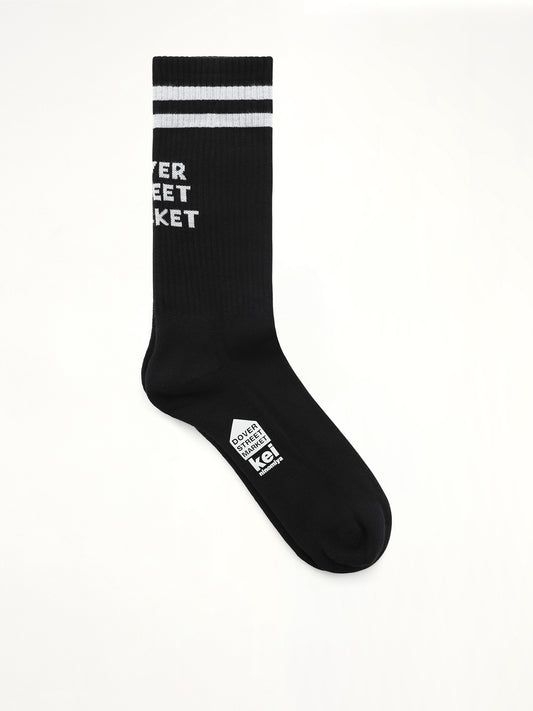 DSM Logo Socks in Black